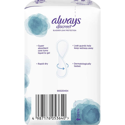 Always Small Discreet Bladder Leak Protection Pads 20 Pack-2029334104251699202