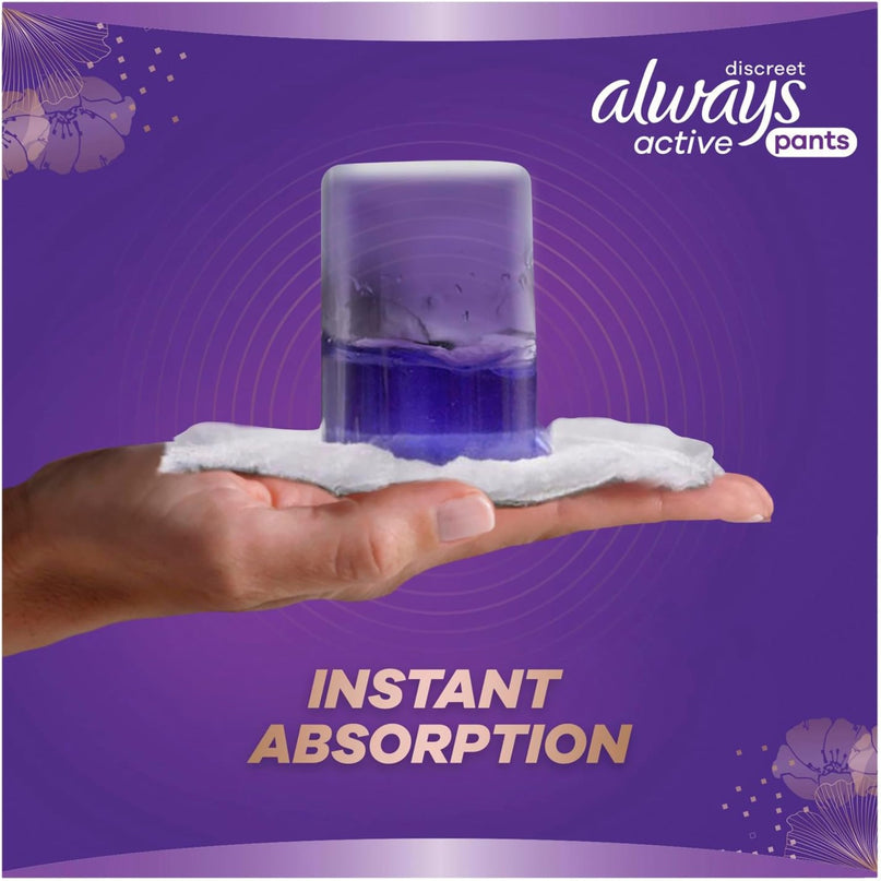 Always Discreet 5 in 1 Pants Large 16-22 95-125cm 8 Pack x3-2029334103446392835