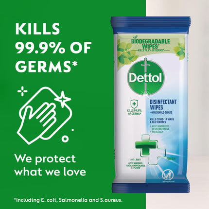 Dettol 600 x Disinfectant Wipes Fresh (300's x 2)-2029334107053494275