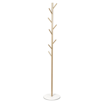 Levede Coat Rack Hat Clothes Stand Hanger Gold-2018816734156427264