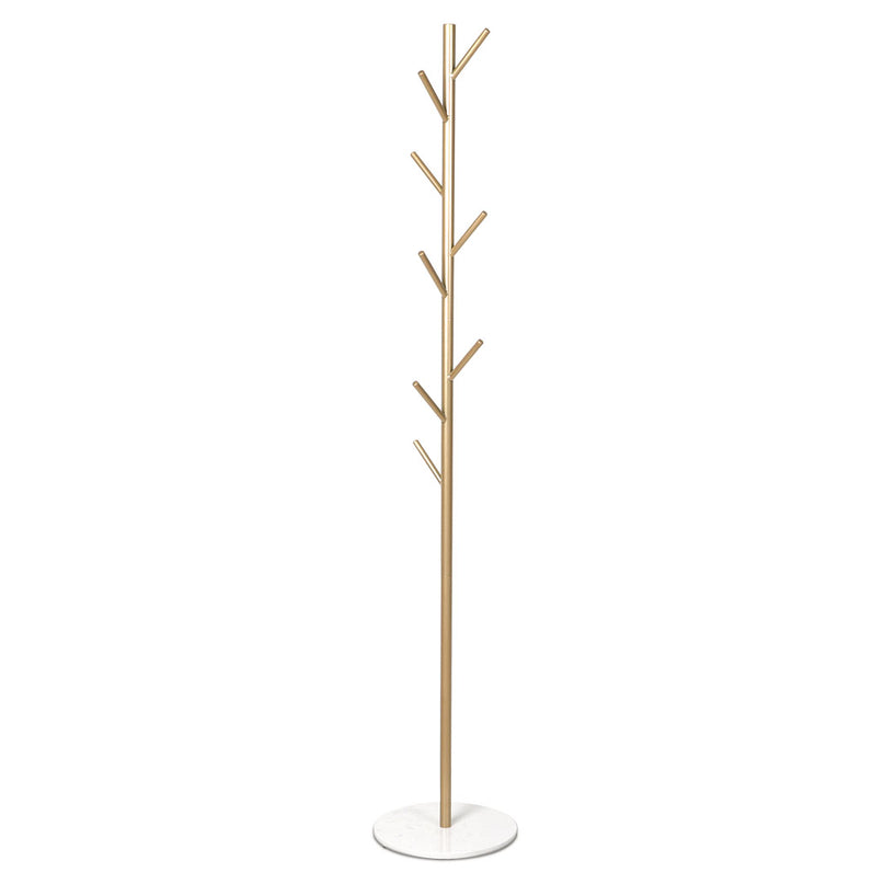 Levede Coat Rack Hat Clothes Stand Hanger Gold-2018816734156427264
