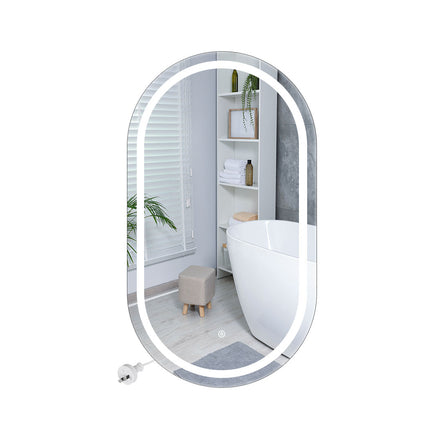 EMITTO LED Wall Mirror Oval Anti-fog 50x90cm-2018816869666000896