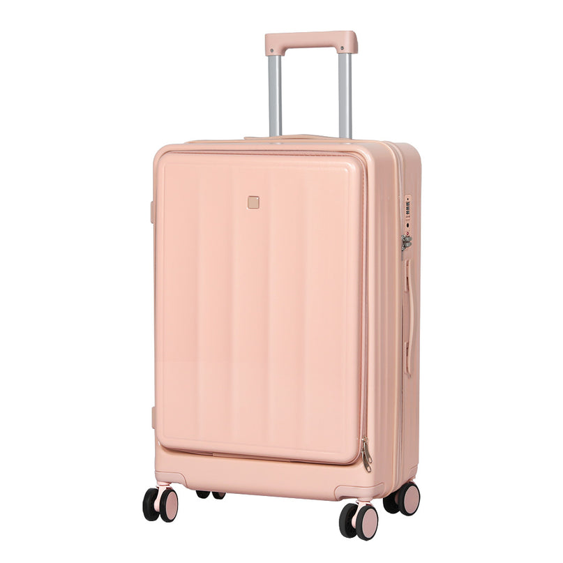 Slimbridge 26" Luggage Trolley Travel Hard Pink-2018816860824408064