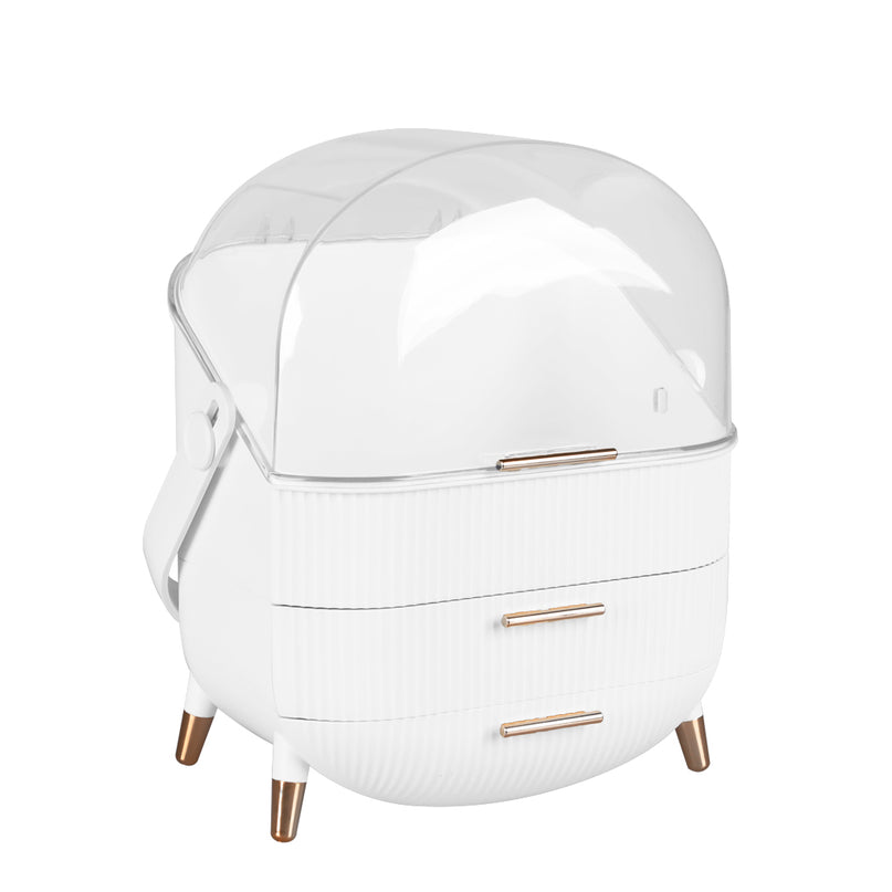 Makeup Organizer Case Drawer Portable White-2006733282275889152