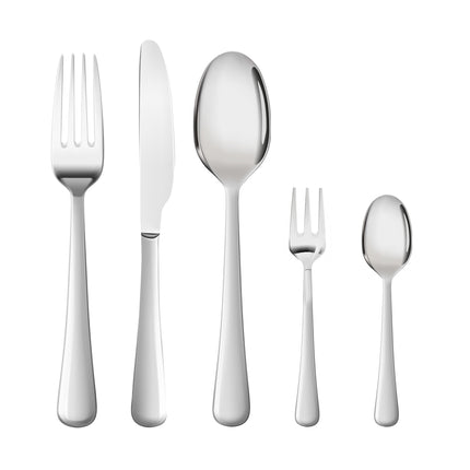 TOQUE Cutlery Set Stainless Steel 30PCS Silver-2018816666225479680