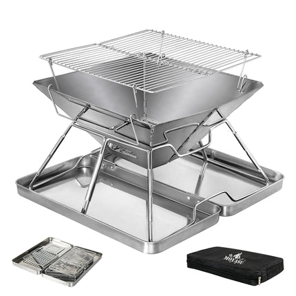Levede Folding BBQ Portable Charcoal Grill 2-IN-1-2006732907498049536