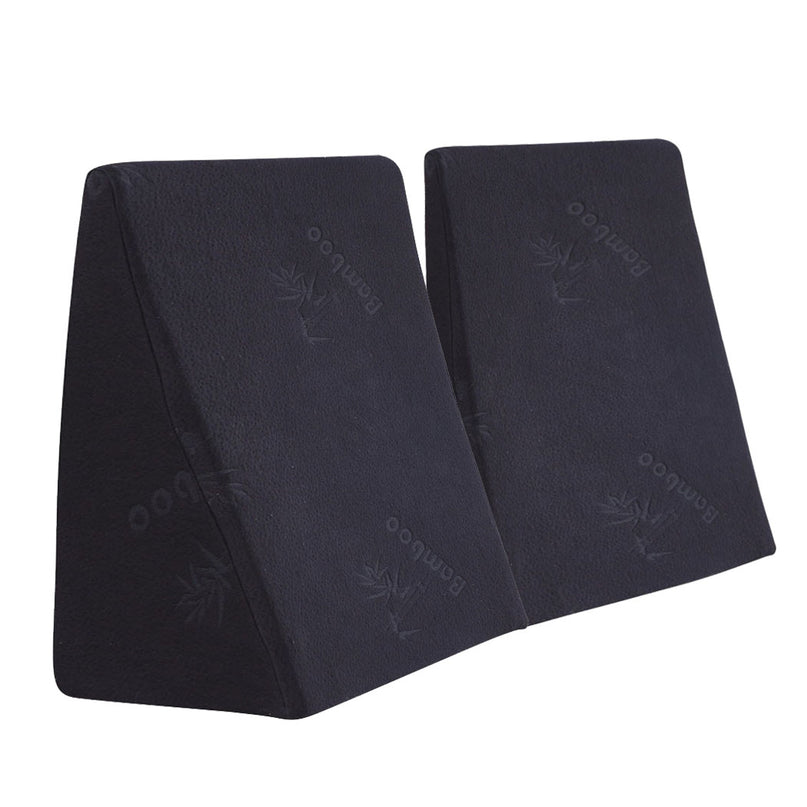 Cool Gel Memory Foam Bed Wedge Pillow With Cover-2029387198842933248