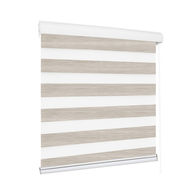 Marlow Blackout Zebra Roller Blind Curtains 180x210 Beige-2029387285140738048