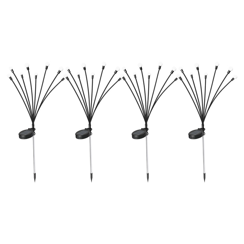 Firfly Solar Lawn Lights 8LED 4PC Outdoor Black-2006733079753920512