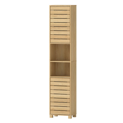 Levede Tall Bathroom Cabinet Storage 165cm Tallboy Adjustable Shelf Cupboard-2029334091303882752