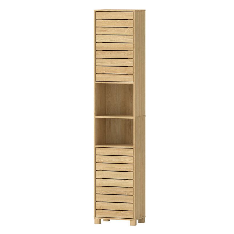 Levede Tall Bathroom Cabinet Storage 165cm Tallboy Adjustable Shelf Cupboard-2029334091303882752