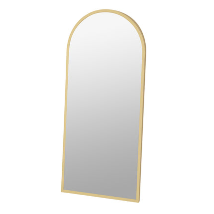 Yezi Floor Mirror Full Length Mirrors 1.8M Gold White-2006733284486287360