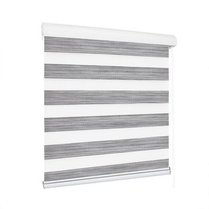 Marlow Blackout Zebra Roller Blind Curtains 180x210 Grey-2018816836891709440