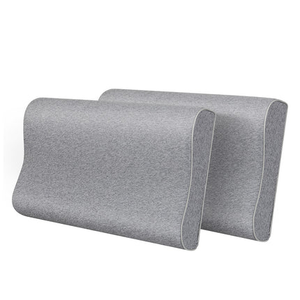 Dreamz Memory Foam Pillow Pillowcase Supprt Grey Rebound-2006732704422432768
