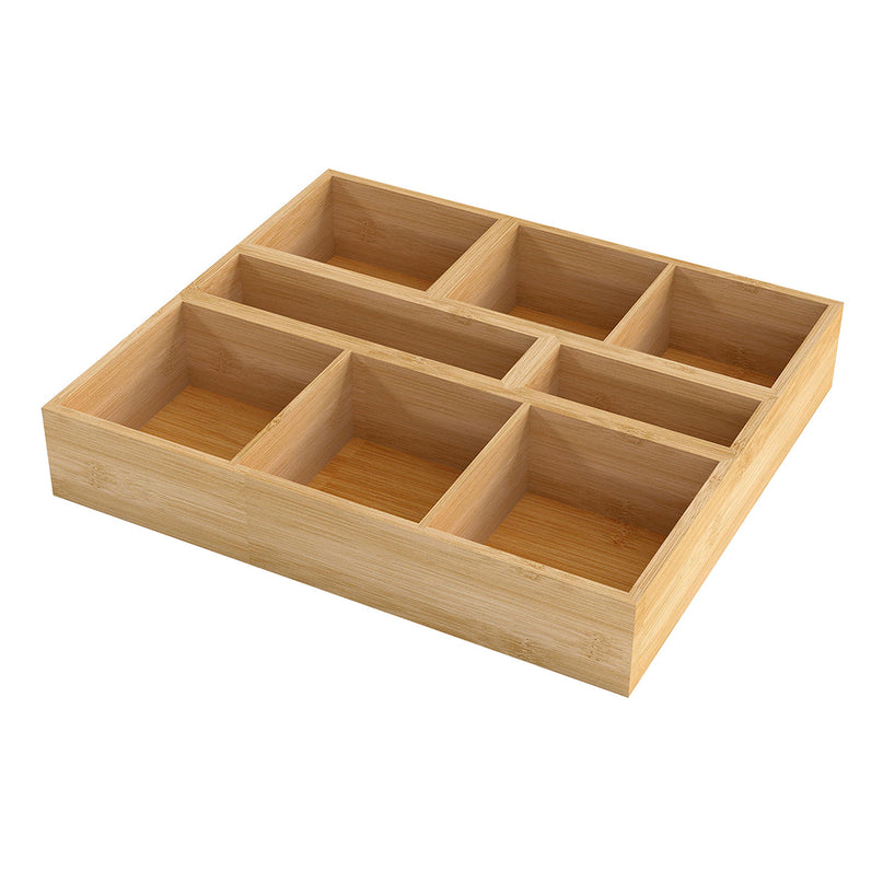 Toque Bamboo Drawer Organizer Multi-Use Storage Box-2029387215821475840