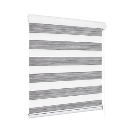 Marlow Blackout Zebra Roller Blind Curtains 60x210 Grey-2018816697888280576