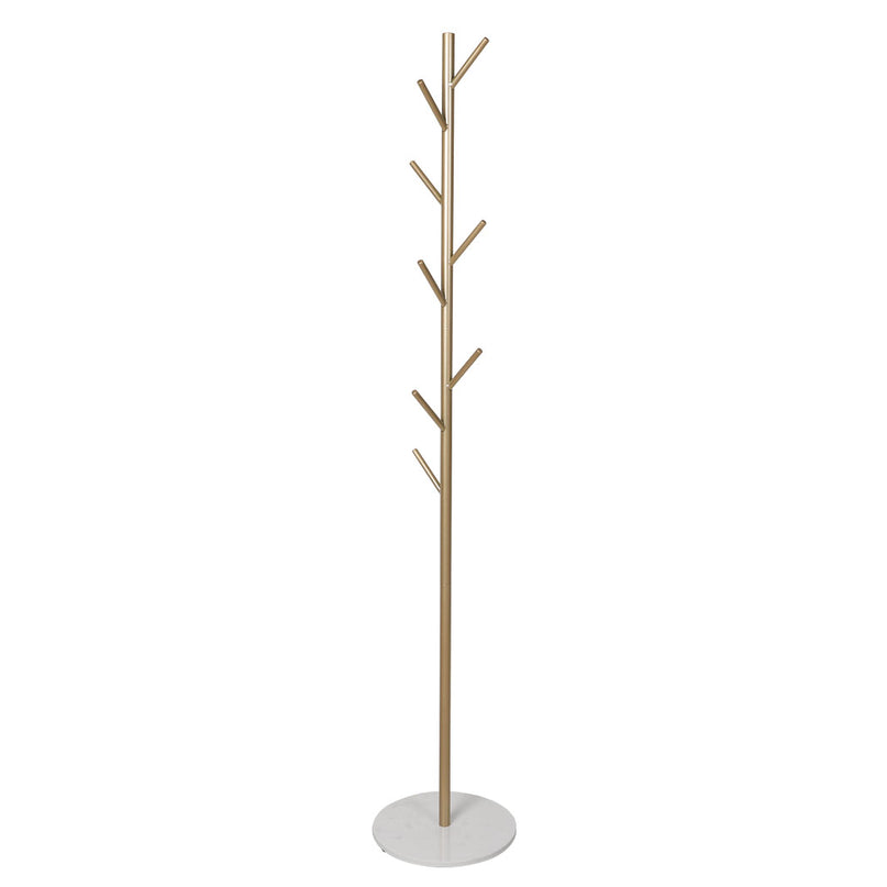 Levede Coat Rack Hat Clothes Stand Hanger Gold-2018816734156427265