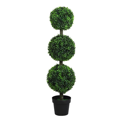 Lambu Artificial Triple Ball Boxwood Trees-2006732894076276737