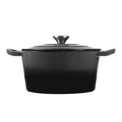 TOQUE 4L Enamel Dutch Oven Pot in Black Colour-2018816771812888577