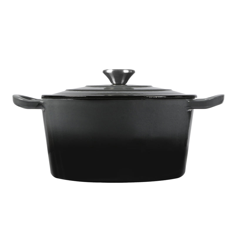 TOQUE 4L Enamel Dutch Oven Pot in Black Colour-2018816771812888577