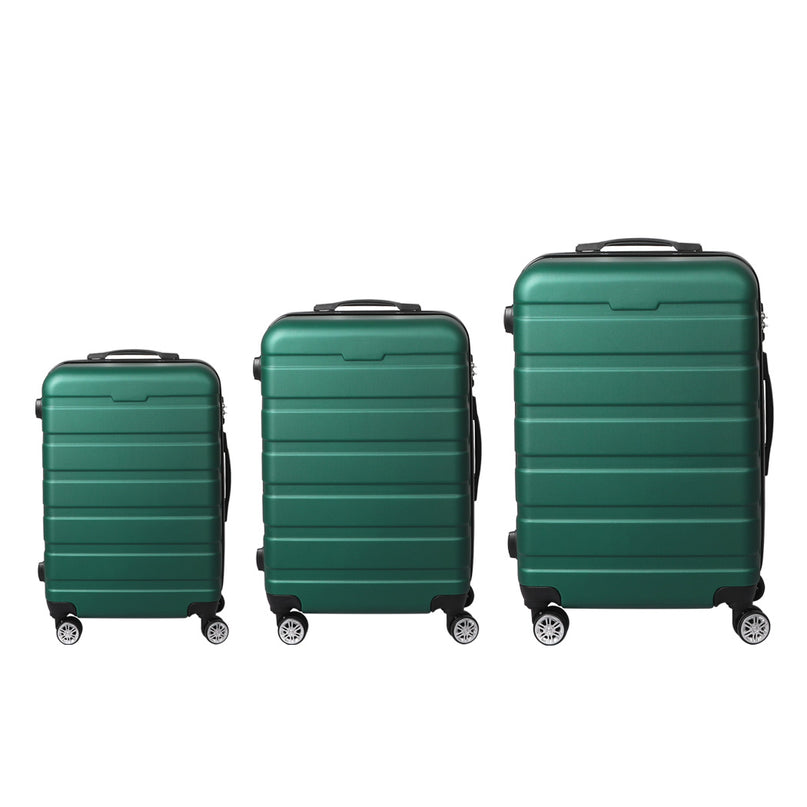 Slimbridge 3PC Luggage sets Suitcase Green-2006733066688663553