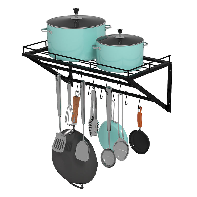 Toque Wall Mounted Pot Pan Rack Multipurpose  Holder-2011971113319534593