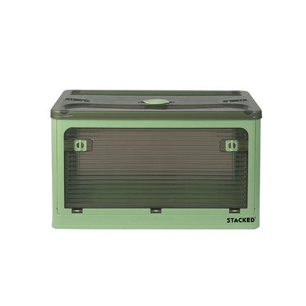 55L Storage Boxes Stackable Container M Green Medium-2018816677772398593