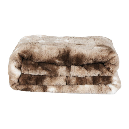 Dreamz Luxury Tie-dyed Blanket Brown 127cm x 152cm-2018816655479672833