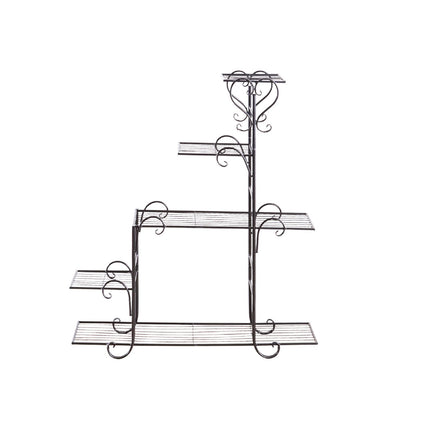 Levede Plant Stand Outdoor Indoor Metal Black-2018816719711244289