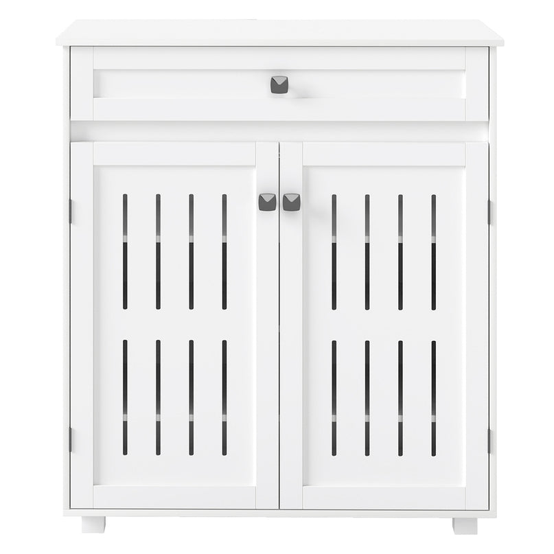 Levede Shoe Cabinet Door Storage Rack Cupboard White-2029387290895323137
