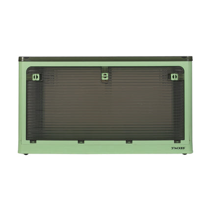 Storage Box Plastic Stackable Container L Green Large-2006733025555124225