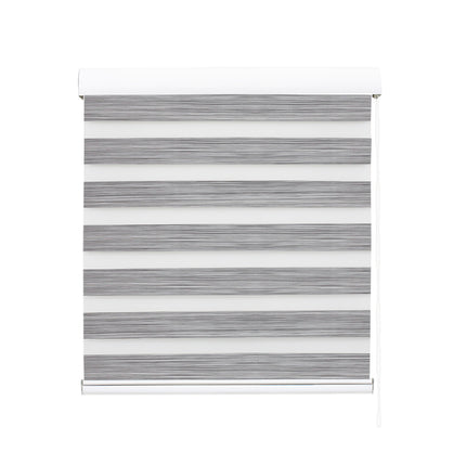 Marlow Blackout Zebra Roller Blind Curtains 180x210 Grey-2018816836891709441