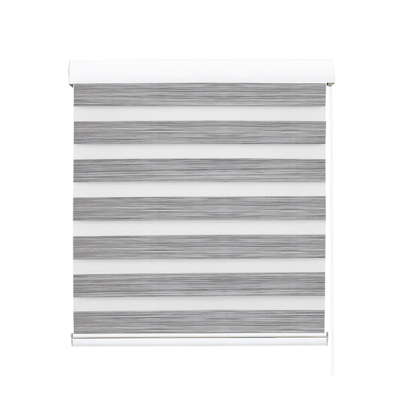 Marlow Blackout Zebra Roller Blind Curtains 180x210 Grey-2018816836891709441