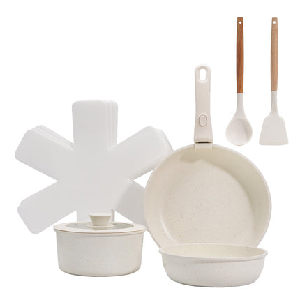 Toque 9-Piece Non Stick Cookware Set Kitchen Fry Pan-2011971112791052289