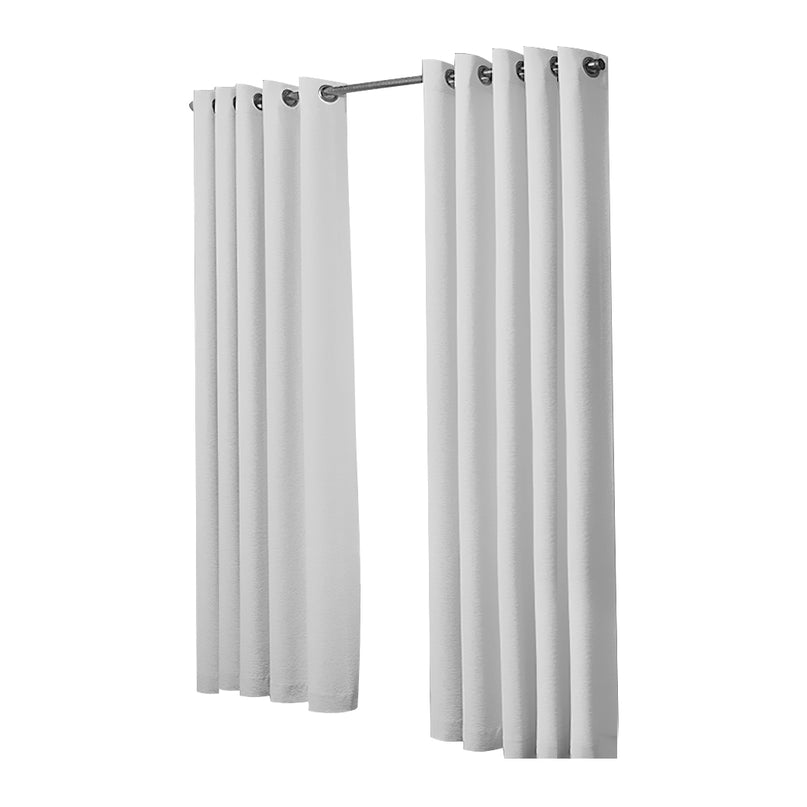 2x Blockout Curtains Panels 3 Layers Grey-2018816694482505729