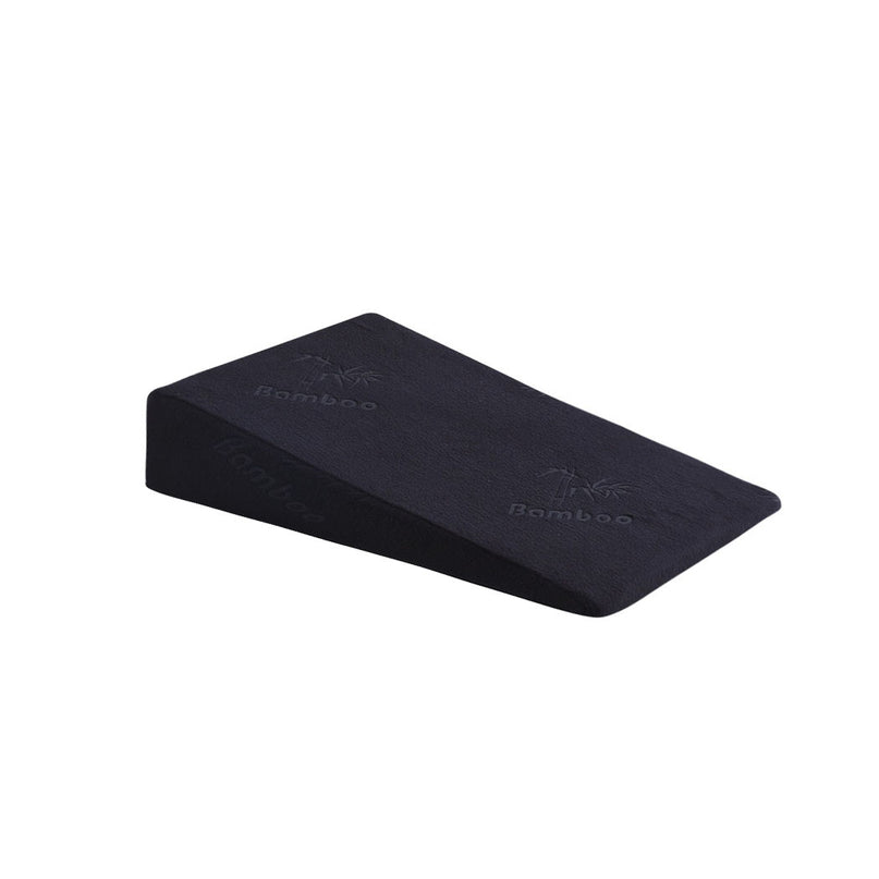 Cool Gel Memory Foam Bed Wedge Pillow With Cover Black 10-2029387256615276545