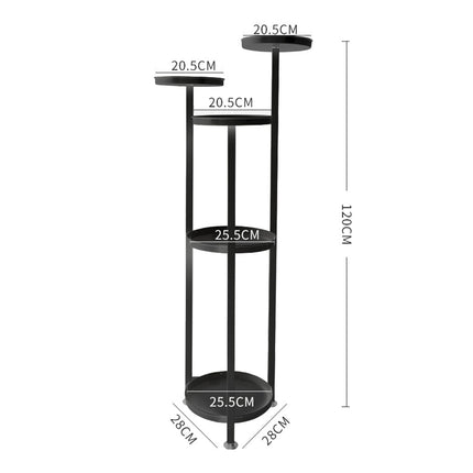 Levede Plant Stand Outdoor Indoor Flower Black Large-2018816769917063170