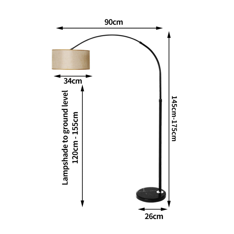 EMITTO Modern LED Floor Lamp Reading Grey-2018816806537531394