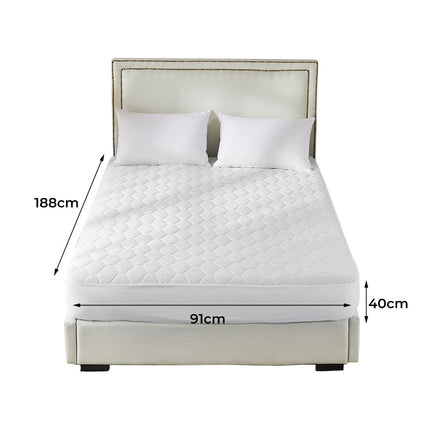 Dreamz Mattress Protector Topper Bamboo Single-2018816647783124994
