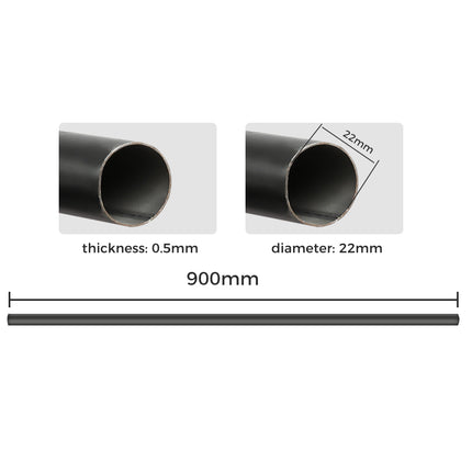 Marlow Steel Curtain Rod Quiet Rail Black-2029387285493059586