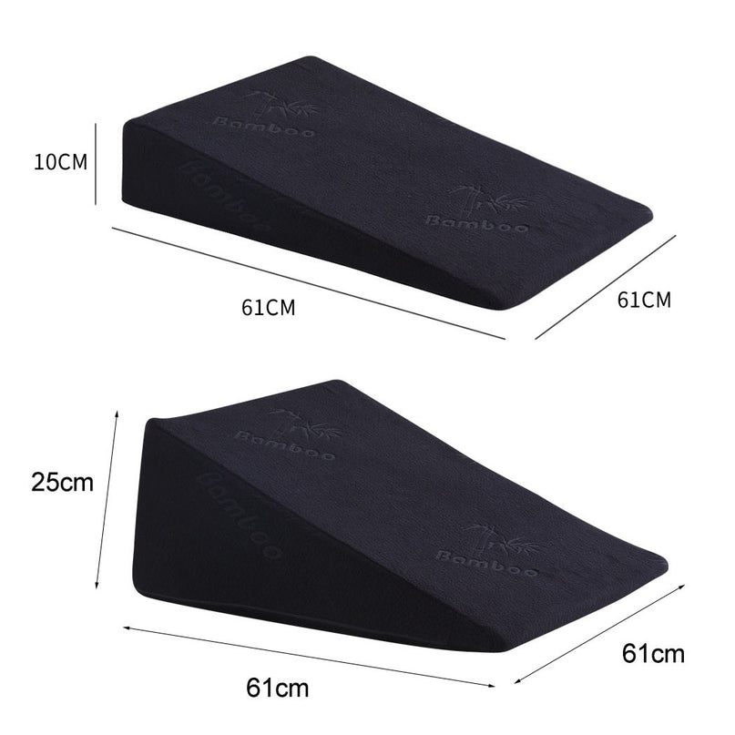 Cool Gel Memory Foam Bed Wedge Pillow With Cover-2029387198641606658