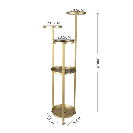 Levede Plant Stand Outdoor Indoor Flower Gold Medium-2018816737776111618