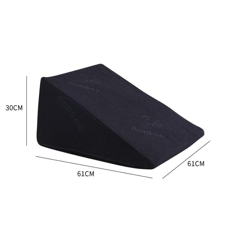 2x Cool Gel Memory Foam Bed Wedge Pillow-2029387247811432450