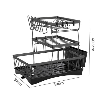 Toque Dish Drying Rack Plate Drainer Cup Holder-2006732713196916738