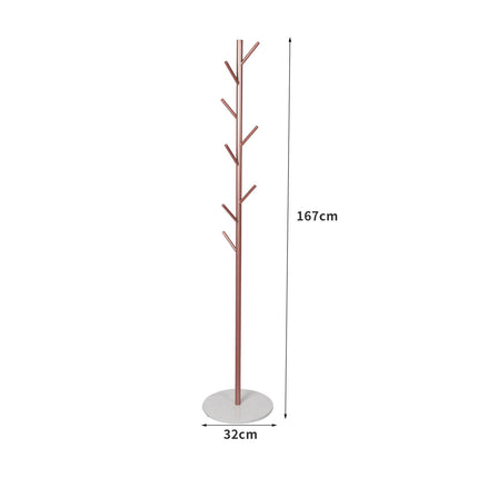 Levede Coat Rack Hat Clothes Stand Hanger Rose Gold Rose Golden-2018816740716318722