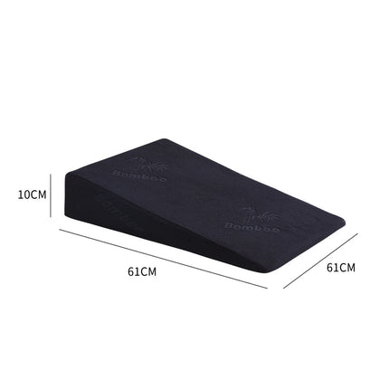 Cool Gel Memory Foam Bed Wedge Pillow With Cover Black 10-2029387256615276546