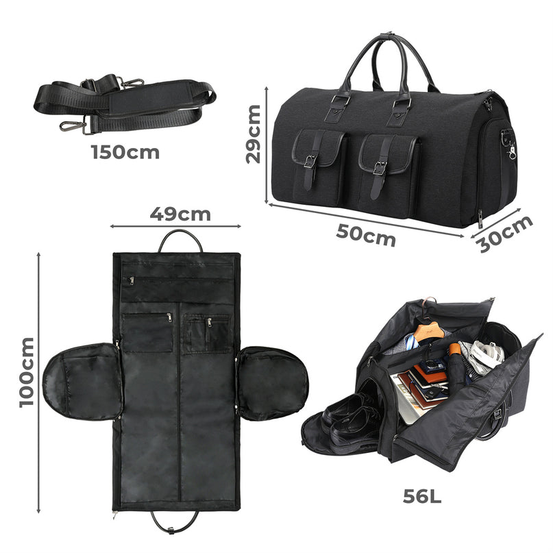 Slimbridge Carry On Garment Bag  2 In 1 Suit Bag-2006732898450935810