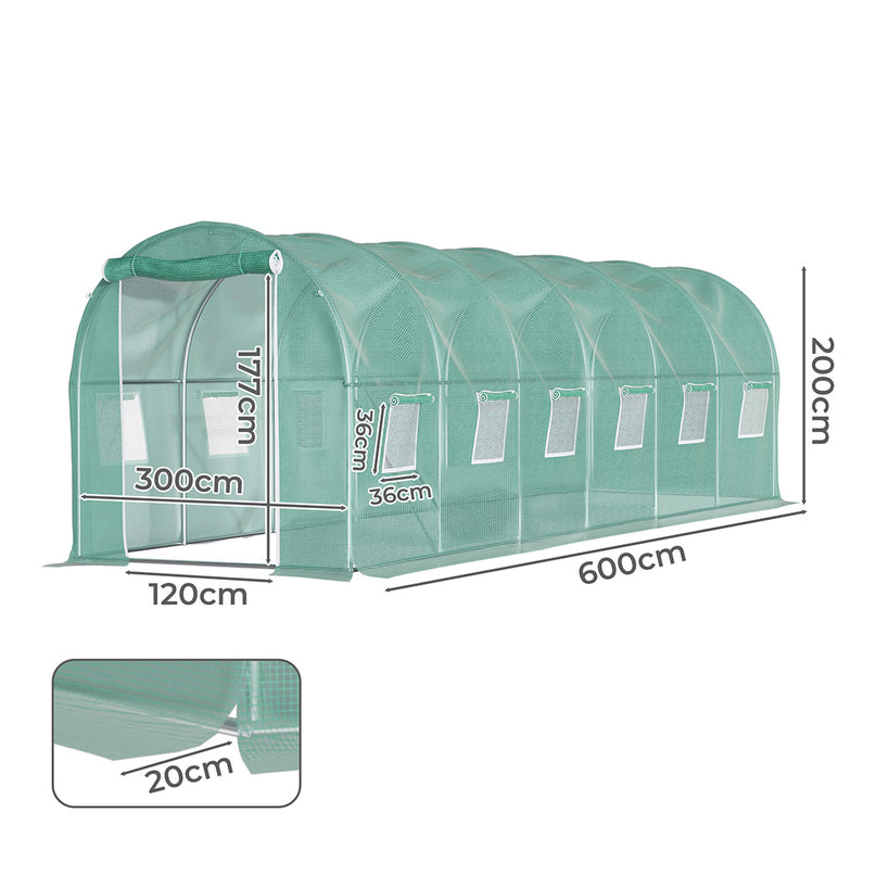 Lambu Greenhouse Walk-In Green House Shed 6M-2006732833569247234