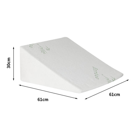 DreamZ Bedding Wedge Pillow Memory Foam White 30-2029387257789681666
