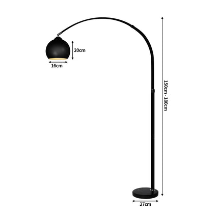 EMITTO Modern LED Floor Lamp Stand Reading Black-2029387270062215170